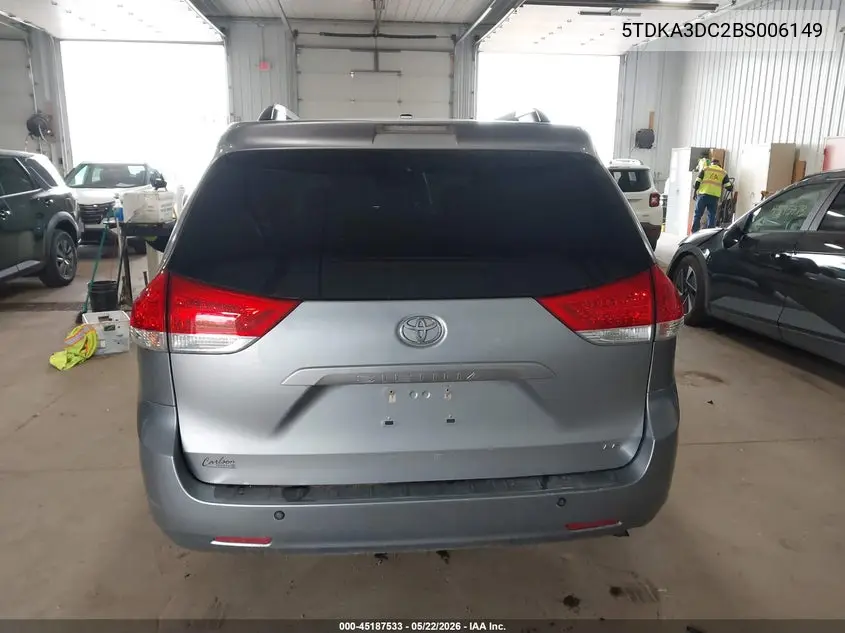 2011 Toyota Sienna Le VIN: 5TDKA3DC2BS006149 Lot: 45187533