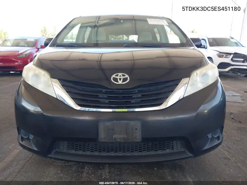 2014 Toyota Sienna Le V6 8 Passenger VIN: 5TDKK3DC5ES451180 Lot: 45410979