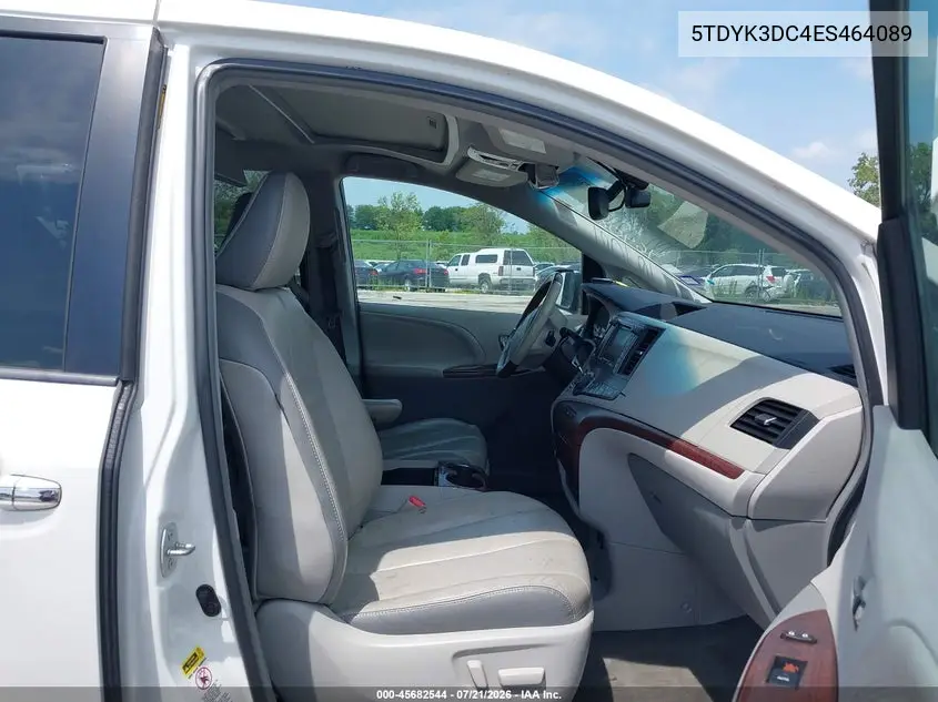 2014 Toyota Sienna Limited V6 7 Passenger VIN: 5TDYK3DC4ES464089 Lot: 45682544