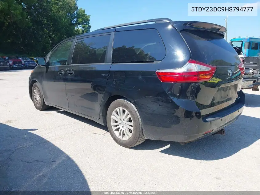 2017 Toyota Sienna Xle 8 Passenger VIN: 5TDYZ3DC9HS794777 Lot: 45634376