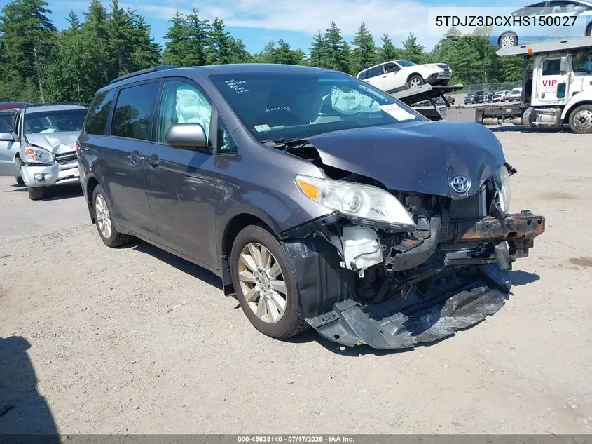 2017 Toyota Sienna Le 7 Passenger VIN: 5TDJZ3DCXHS150027 Lot: 45635140