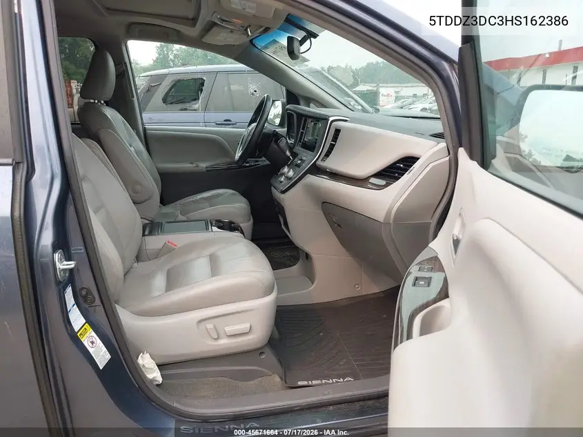 2017 Toyota Sienna Xle 7 Passenger VIN: 5TDDZ3DC3HS162386 Lot: 45671664