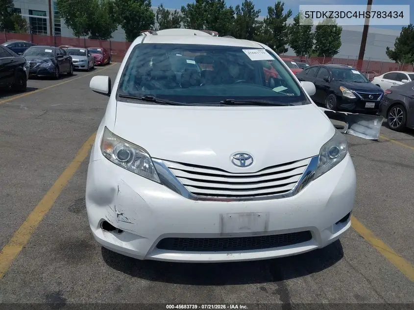 2017 Toyota Sienna Le 8 Passenger VIN: 5TDKZ3DC4HS783434 Lot: 45683739