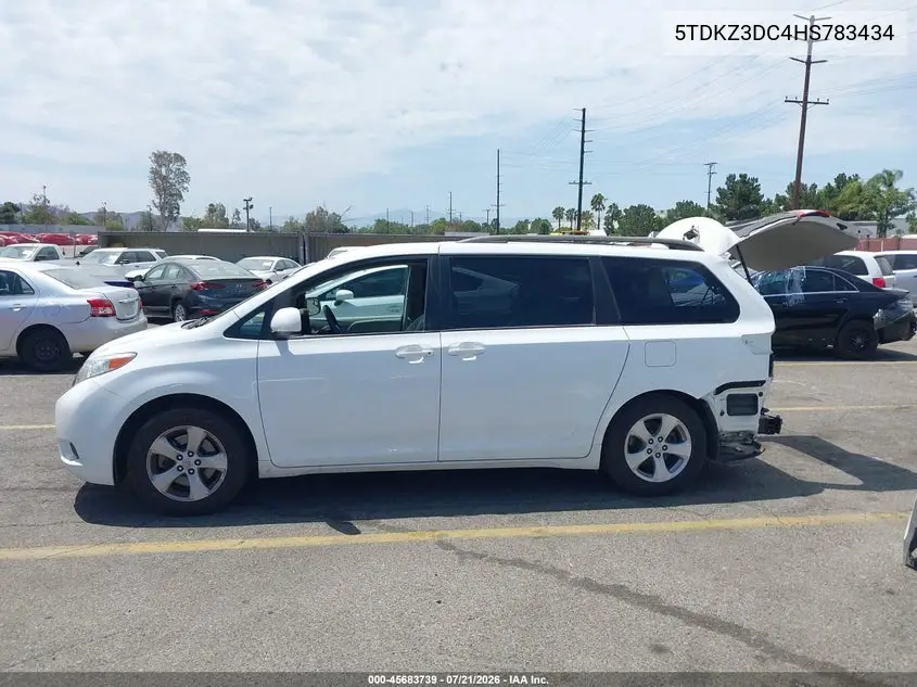 2017 Toyota Sienna Le 8 Passenger VIN: 5TDKZ3DC4HS783434 Lot: 45683739
