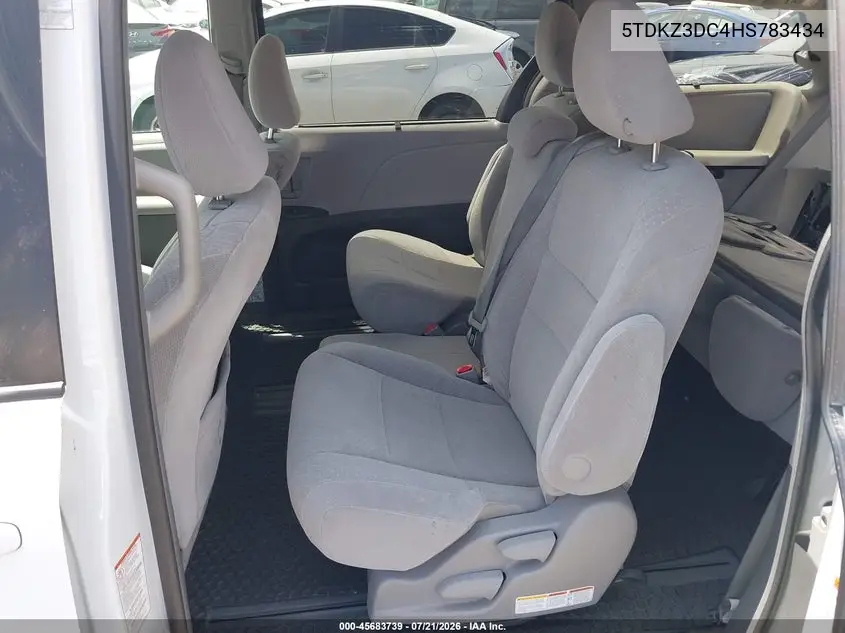 2017 Toyota Sienna Le 8 Passenger VIN: 5TDKZ3DC4HS783434 Lot: 45683739
