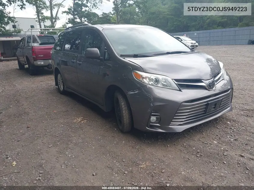 2018 Toyota Sienna Xle 8 Passenger VIN: 5TDYZ3DC0JS949223 Lot: 45583407