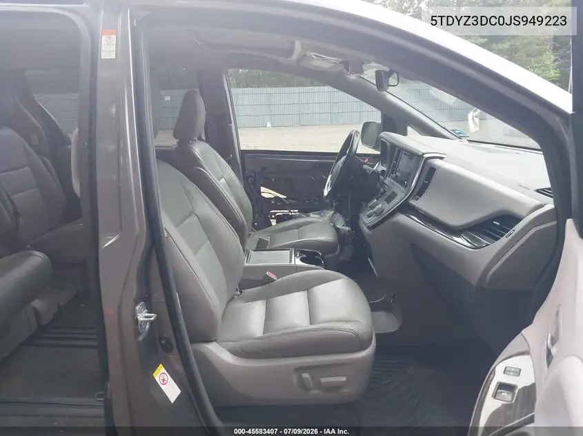 2018 Toyota Sienna Xle 8 Passenger VIN: 5TDYZ3DC0JS949223 Lot: 45583407