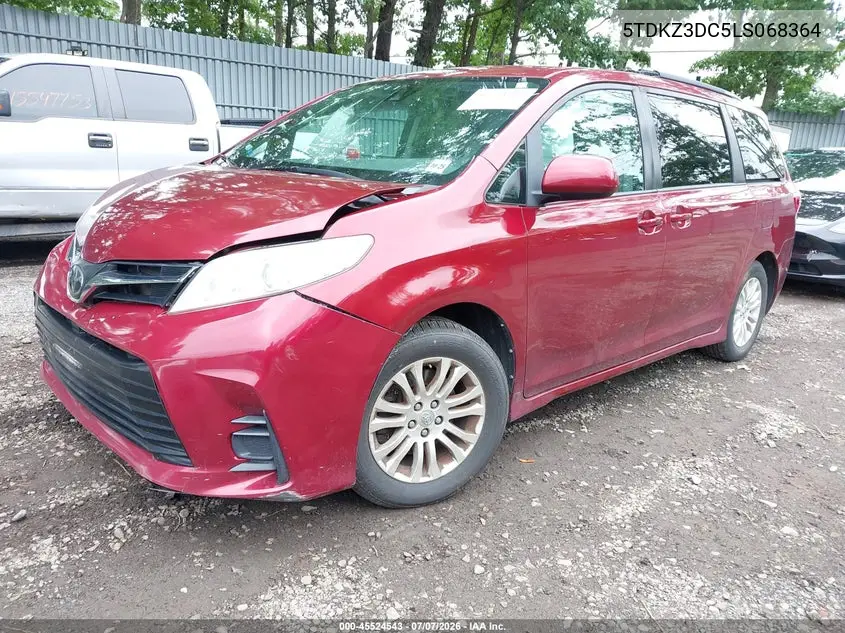 2020 Toyota Sienna Le VIN: 5TDKZ3DC5LS068364 Lot: 45524543