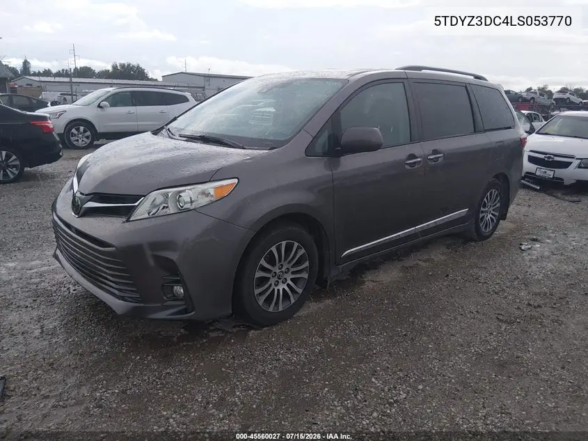 2020 Toyota Sienna Xle VIN: 5TDYZ3DC4LS053770 Lot: 45560027