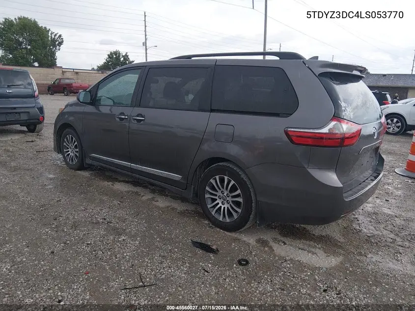 2020 Toyota Sienna Xle VIN: 5TDYZ3DC4LS053770 Lot: 45560027