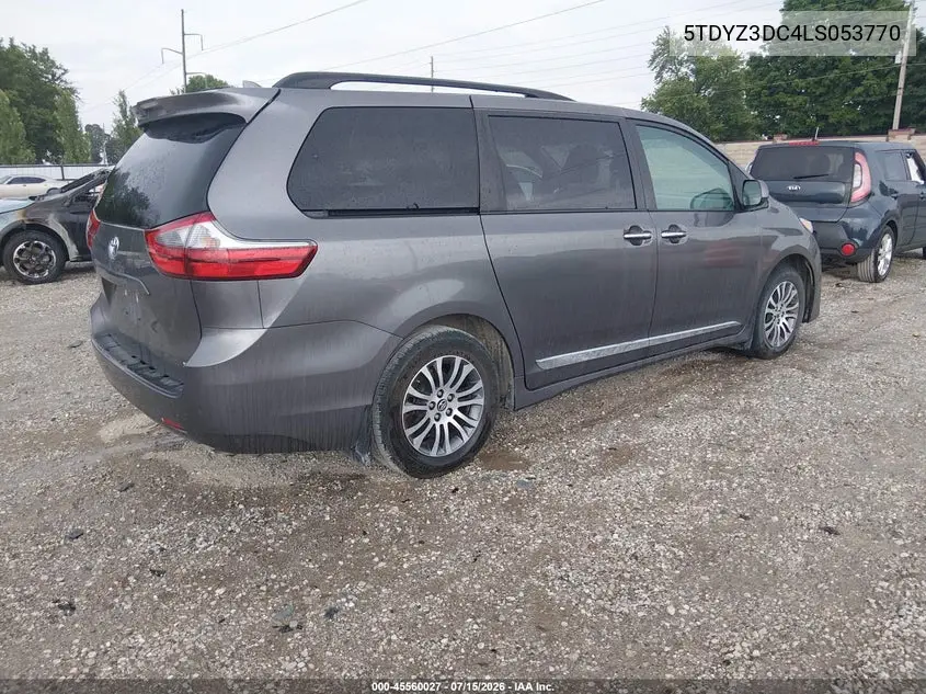 2020 Toyota Sienna Xle VIN: 5TDYZ3DC4LS053770 Lot: 45560027