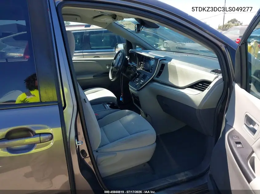 2020 Toyota Sienna Le VIN: 5TDKZ3DC3LS049277 Lot: 45660819