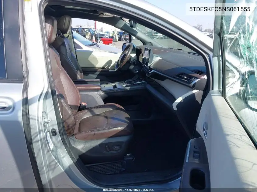 5TDESKFC5NS061555 2022 Toyota Sienna Platinum