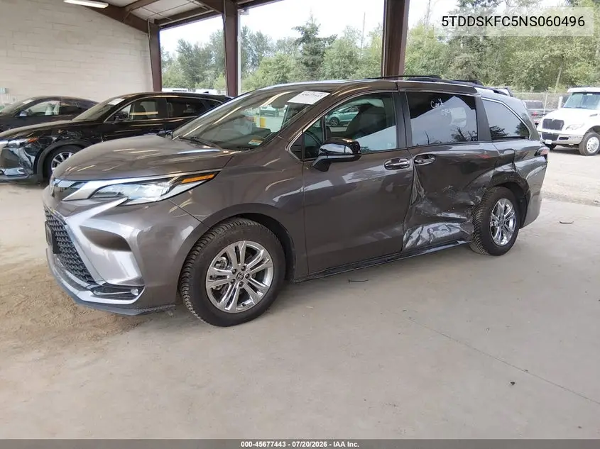 2022 Toyota Sienna Xse VIN: 5TDDSKFC5NS060496 Lot: 45677443