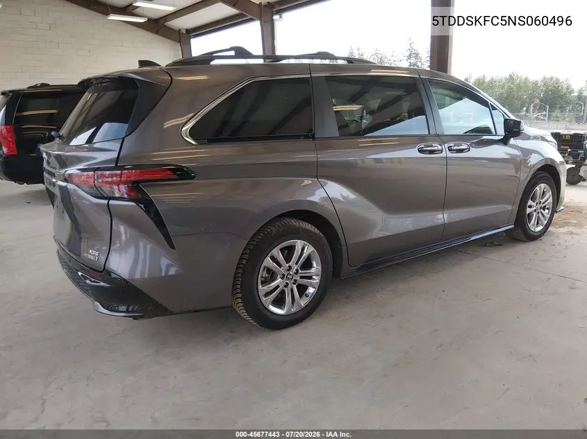 2022 Toyota Sienna Xse VIN: 5TDDSKFC5NS060496 Lot: 45677443