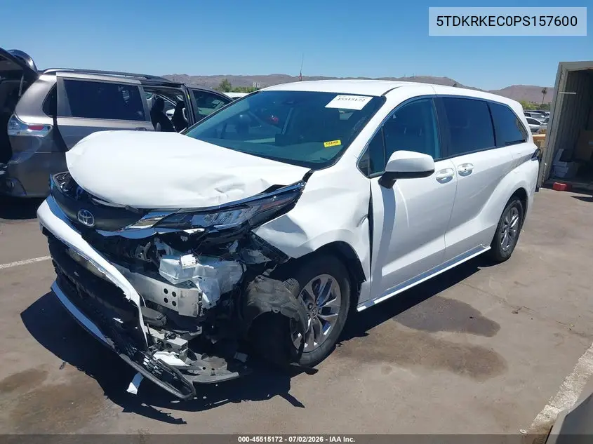 2023 Toyota Sienna Le VIN: 5TDKRKEC0PS157600 Lot: 45515172