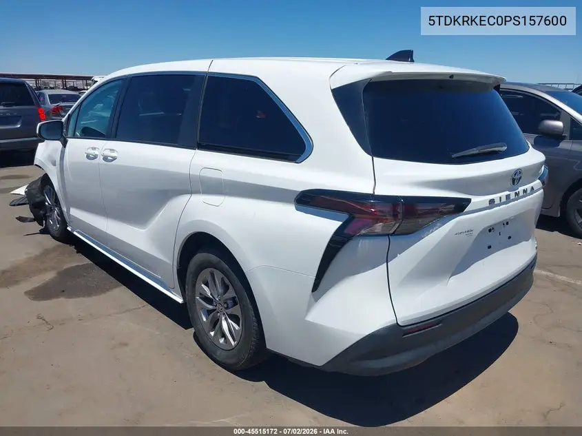 2023 Toyota Sienna Le VIN: 5TDKRKEC0PS157600 Lot: 45515172