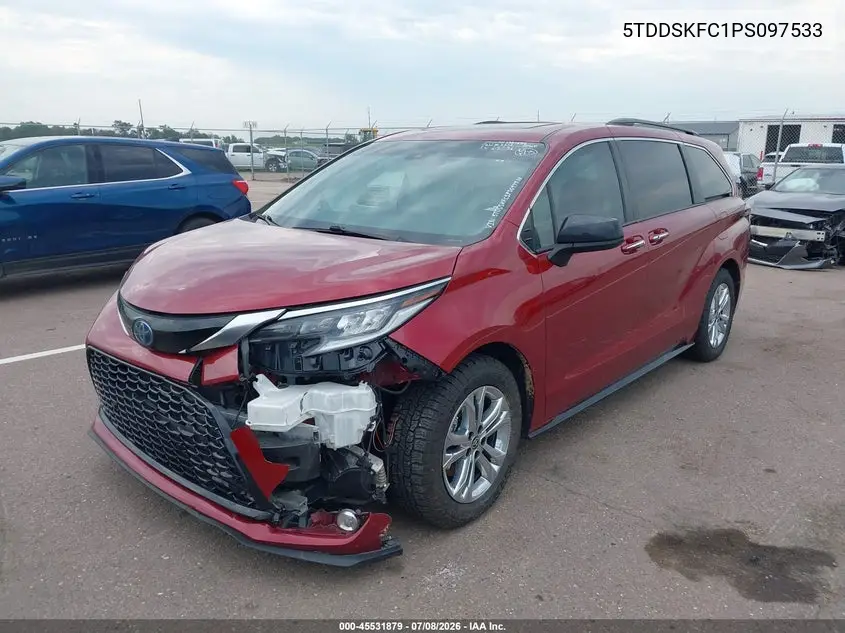 2023 Toyota Sienna Xse VIN: 5TDDSKFC1PS097533 Lot: 45531879