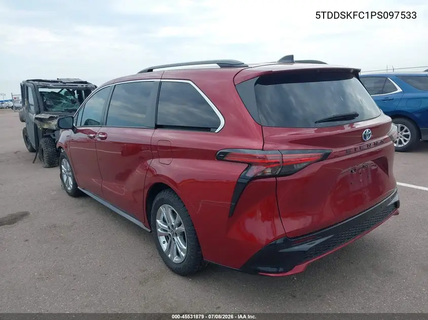 2023 Toyota Sienna Xse VIN: 5TDDSKFC1PS097533 Lot: 45531879