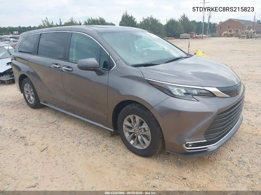 5TDYRKEC8RS215823 2024 Toyota Sienna Xle