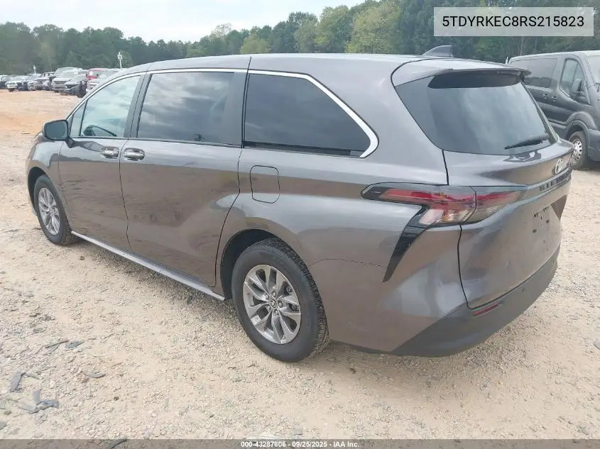 5TDYRKEC8RS215823 2024 Toyota Sienna Xle
