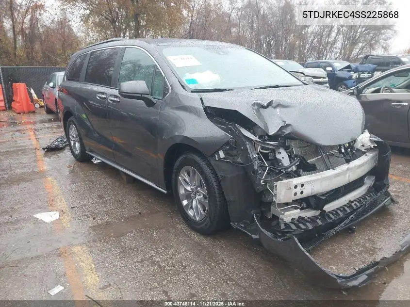 5TDJRKEC4SS225868 2025 Toyota Sienna Xle