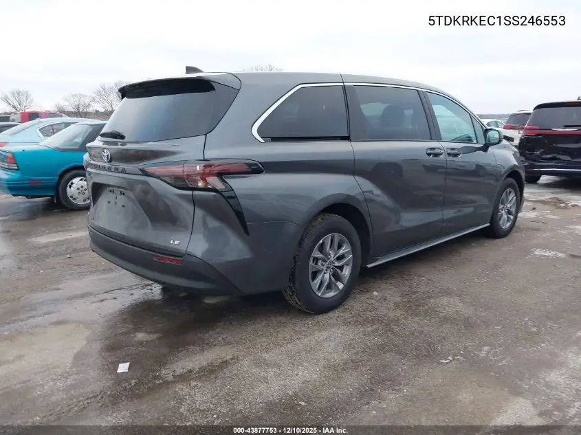 5TDKRKEC1SS246553 2025 Toyota Sienna Le