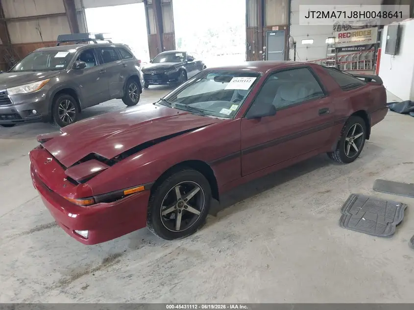 1987 Toyota Supra Sport Roof VIN: JT2MA71J8H0048641 Lot: 45431112