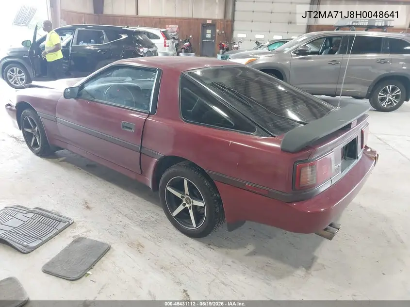 1987 Toyota Supra Sport Roof VIN: JT2MA71J8H0048641 Lot: 45431112