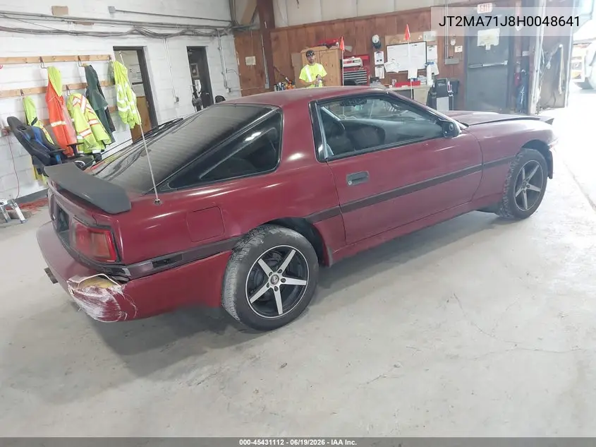 1987 Toyota Supra Sport Roof VIN: JT2MA71J8H0048641 Lot: 45431112