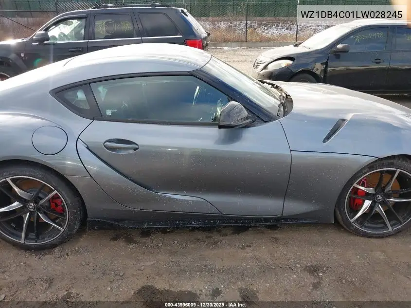 2020 Toyota Gr Supra 3.0 Premium VIN: WZ1DB4C01LW028245 Lot: 43996009
