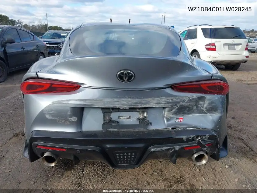 2020 Toyota Gr Supra 3.0 Premium VIN: WZ1DB4C01LW028245 Lot: 43996009