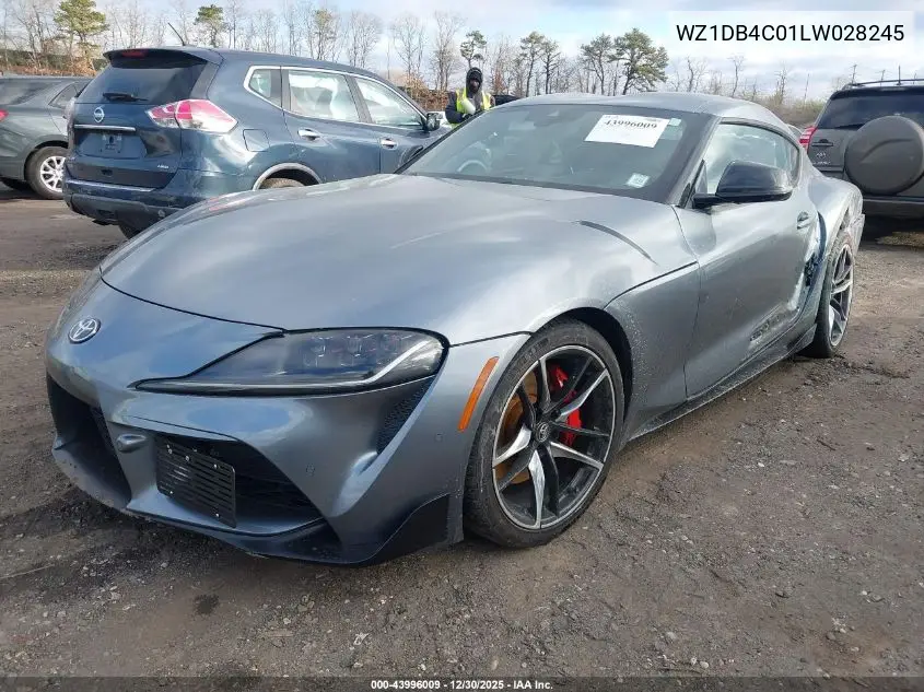 2020 Toyota Gr Supra 3.0 Premium VIN: WZ1DB4C01LW028245 Lot: 43996009