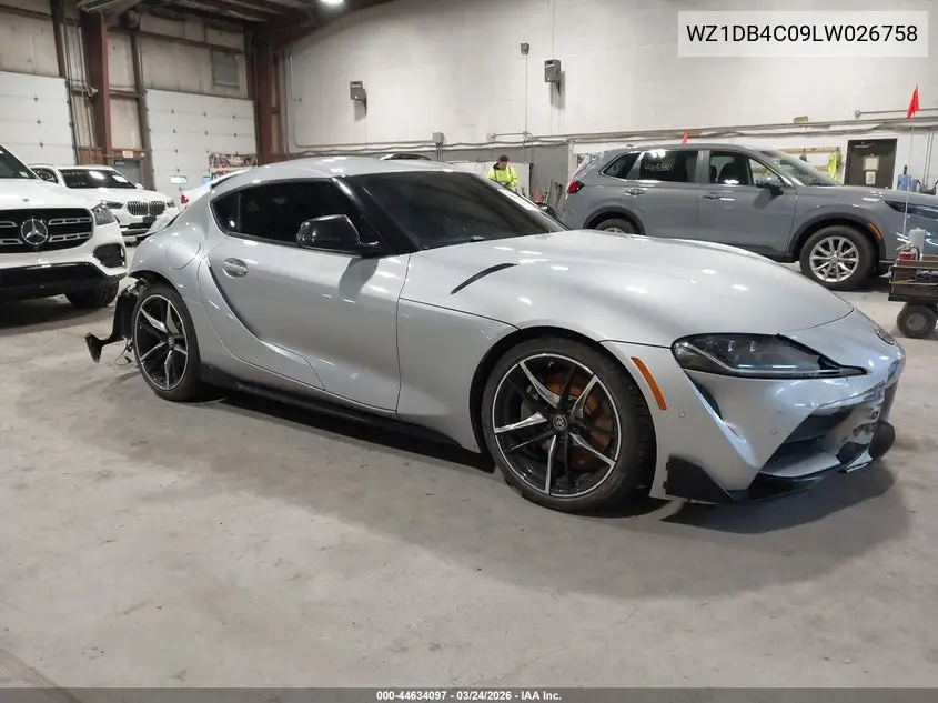 2020 Toyota Gr Supra 3.0 VIN: WZ1DB4C09LW026758 Lot: 44634097