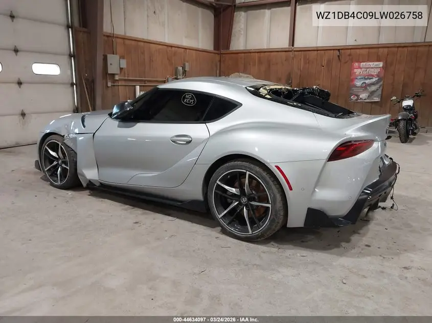 2020 Toyota Gr Supra 3.0 VIN: WZ1DB4C09LW026758 Lot: 44634097