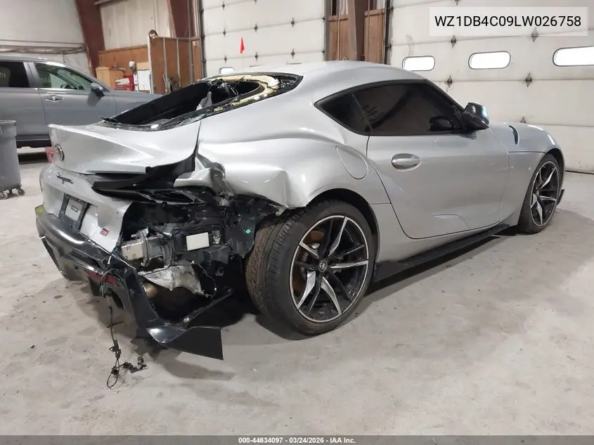 2020 Toyota Gr Supra 3.0 VIN: WZ1DB4C09LW026758 Lot: 44634097