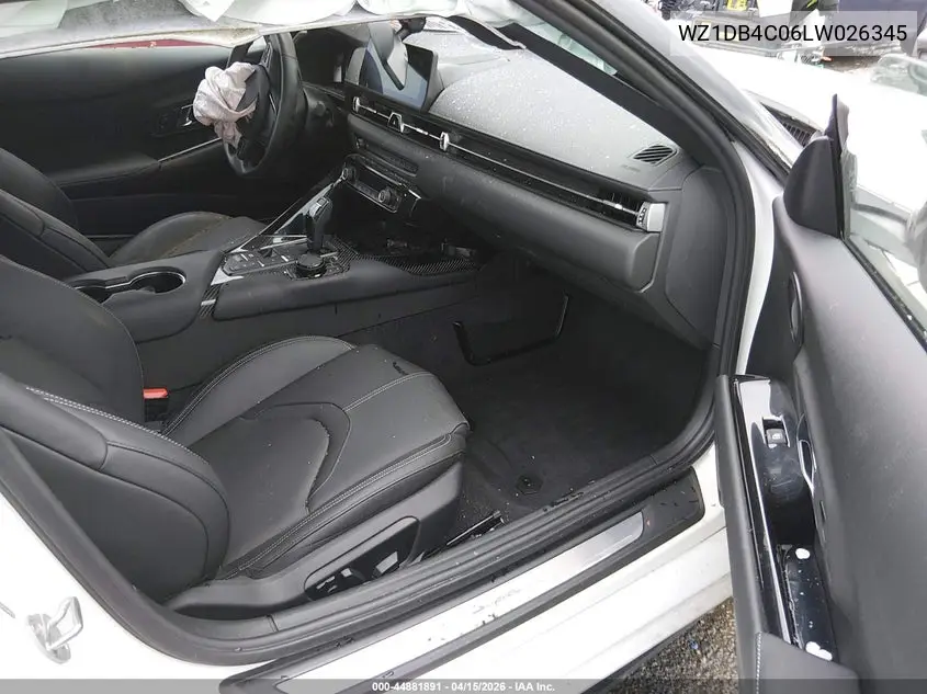 2020 Toyota Gr Supra 3.0 Premium VIN: WZ1DB4C06LW026345 Lot: 44881891