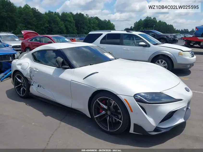 2020 Toyota Gr Supra 3.0 Premium VIN: WZ1DB4C02LW025595 Lot: 45498636