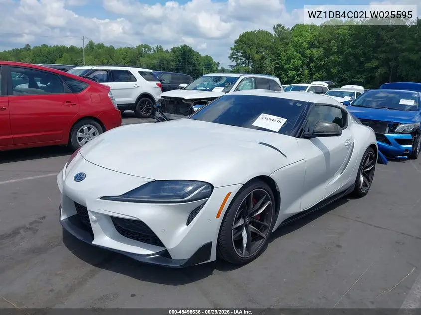 2020 Toyota Gr Supra 3.0 Premium VIN: WZ1DB4C02LW025595 Lot: 45498636