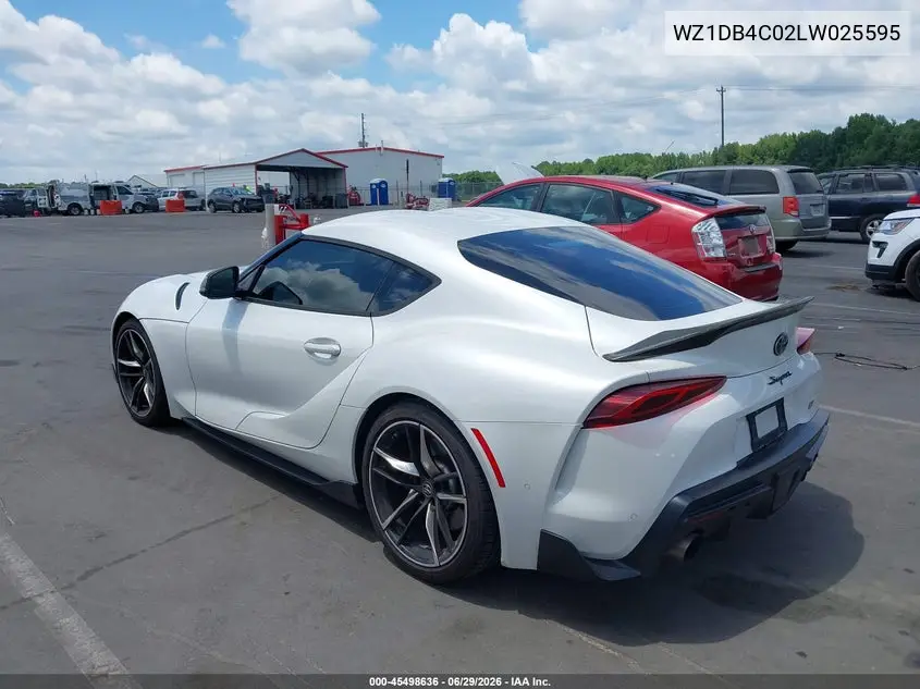 2020 Toyota Gr Supra 3.0 Premium VIN: WZ1DB4C02LW025595 Lot: 45498636