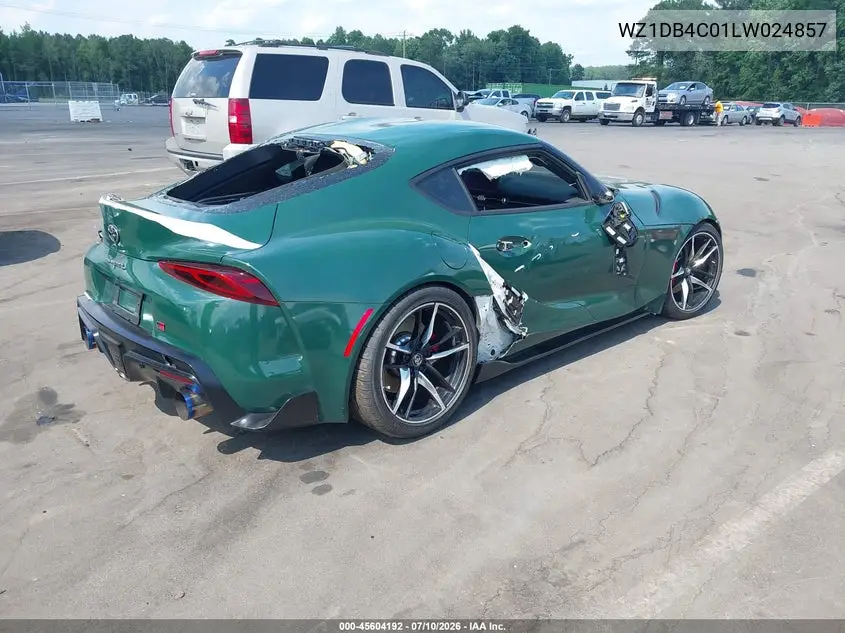 2020 Toyota Gr Supra 3.0 Premium VIN: WZ1DB4C01LW024857 Lot: 45604192