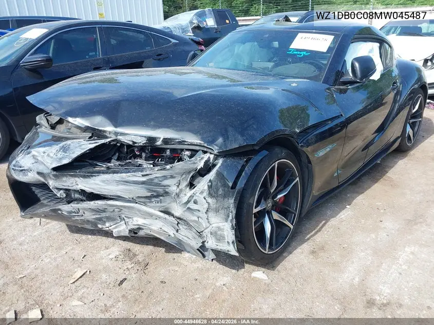 2021 Toyota Gr Supra 3.0 Premium VIN: WZ1DB0C08MW045487 Lot: 44946628