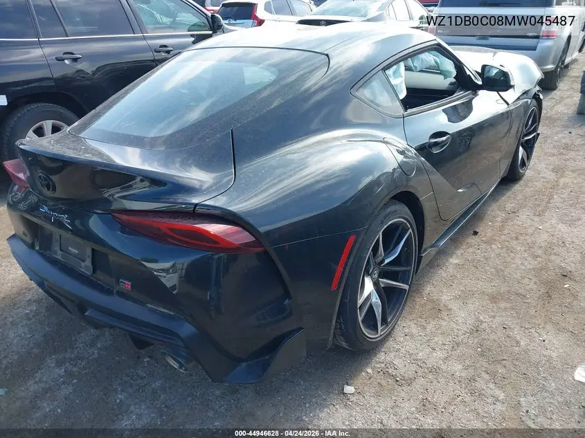 2021 Toyota Gr Supra 3.0 Premium VIN: WZ1DB0C08MW045487 Lot: 44946628