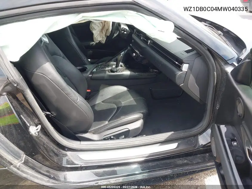 2021 Toyota Gr Supra 3.0 Premium VIN: WZ1DB0C04MW040335 Lot: 45205325