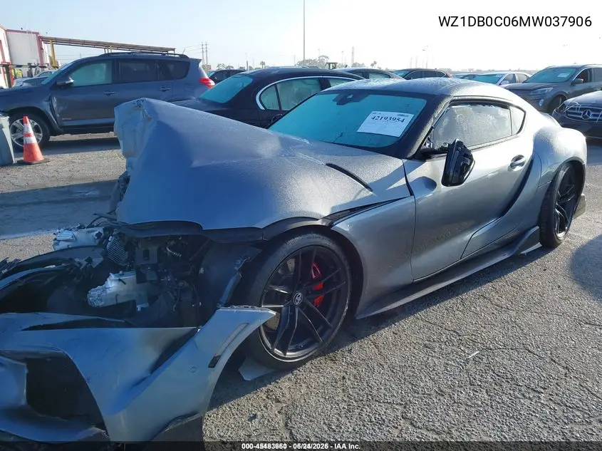 2021 Toyota Gr Supra 3.0 Premium VIN: WZ1DB0C06MW037906 Lot: 45483660