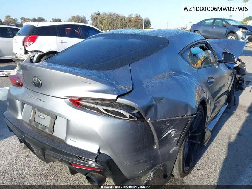 2021 Toyota Gr Supra 3.0 Premium VIN: WZ1DB0C06MW037906 Lot: 45483660
