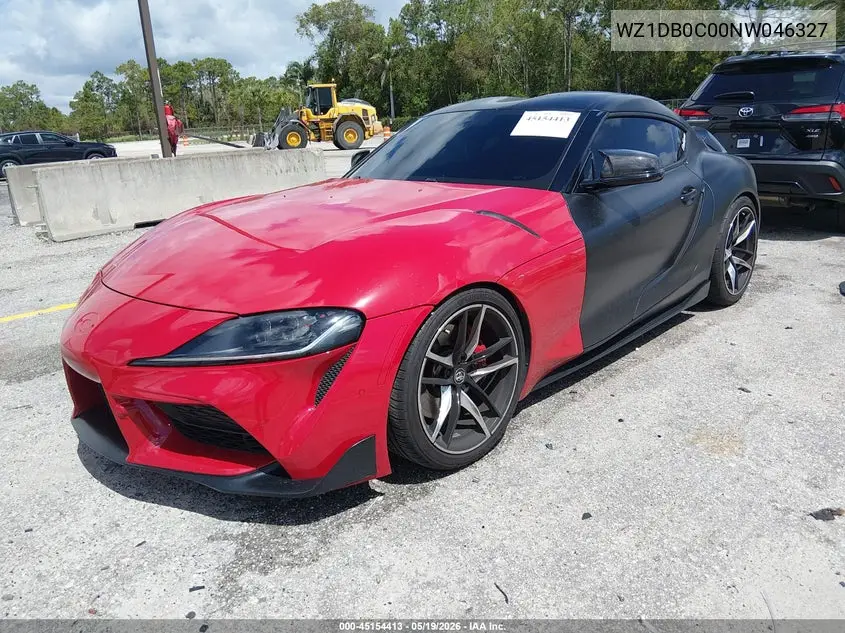 2022 Toyota Gr Supra 3.0 Premium VIN: WZ1DB0C00NW046327 Lot: 45154413