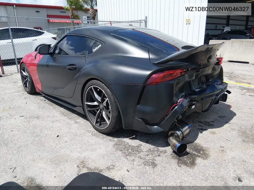2022 Toyota Gr Supra 3.0 Premium VIN: WZ1DB0C00NW046327 Lot: 45154413