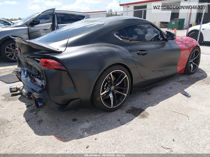 2022 Toyota Gr Supra 3.0 Premium VIN: WZ1DB0C00NW046327 Lot: 45154413