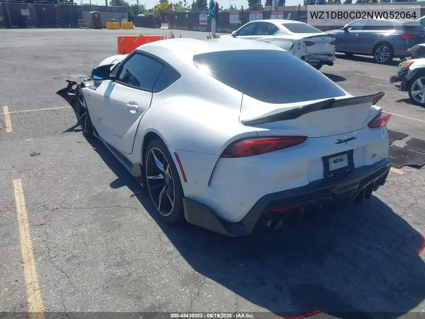 2022 Toyota Gr Supra 3.0 Premium VIN: WZ1DB0C02NW052064 Lot: 45439303